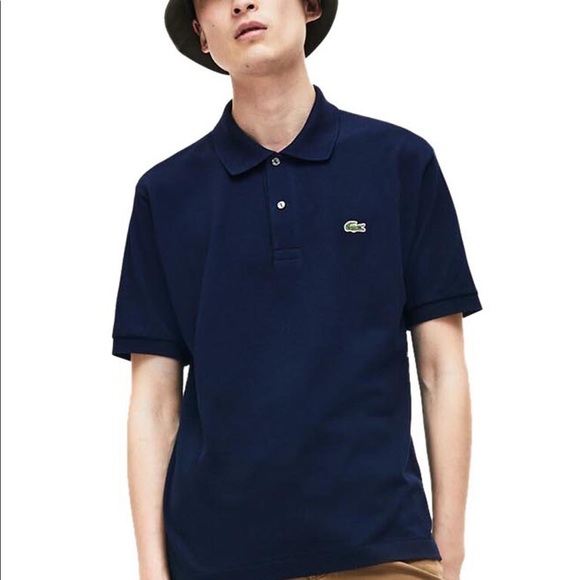 Lacoste Classic Fit Dark Blue Shortsleeve Polo - M